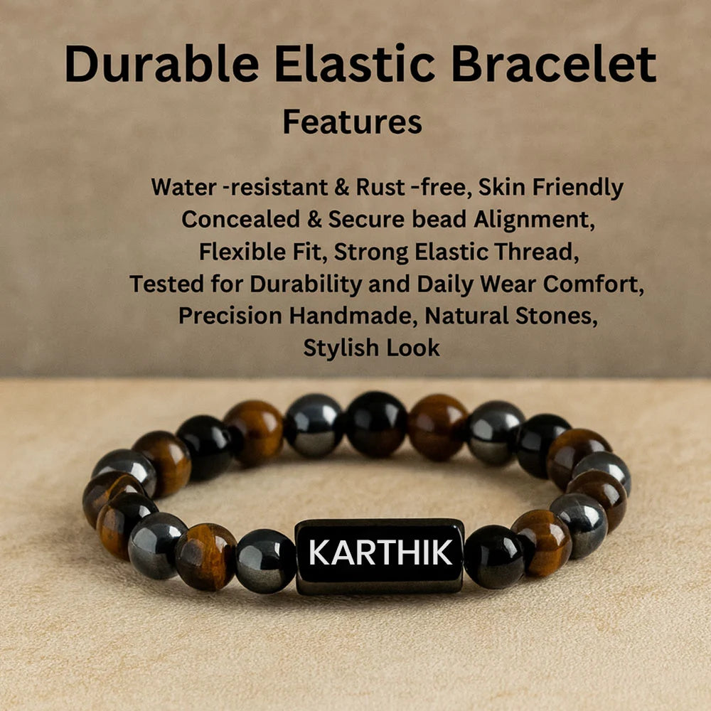 Personalized Triple Protection Bracelet | Lab Certified & Certified | Unisex