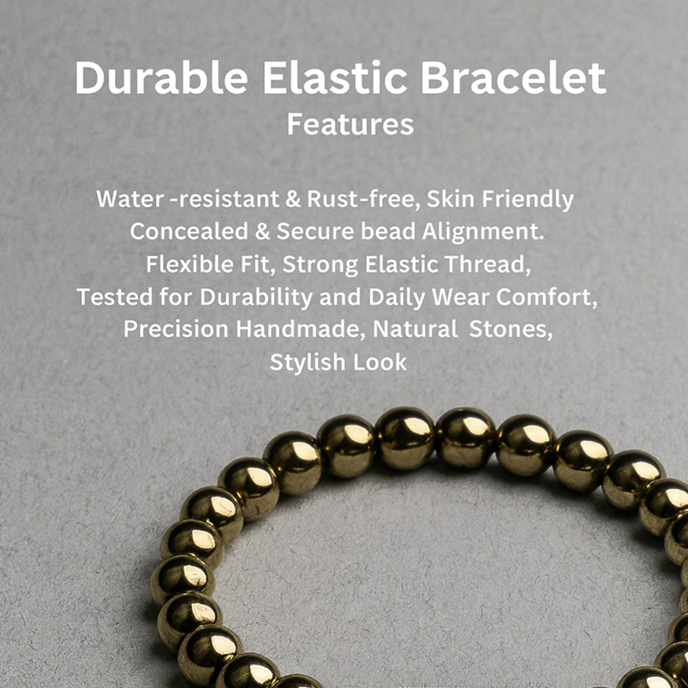 Personalized Aureus Goldstone Bracelet | Lab Certified & Certified | Unisex