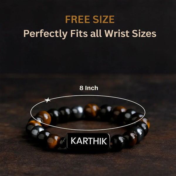 Personalized Triple Protection Bracelet | Lab Certified & Certified | Unisex