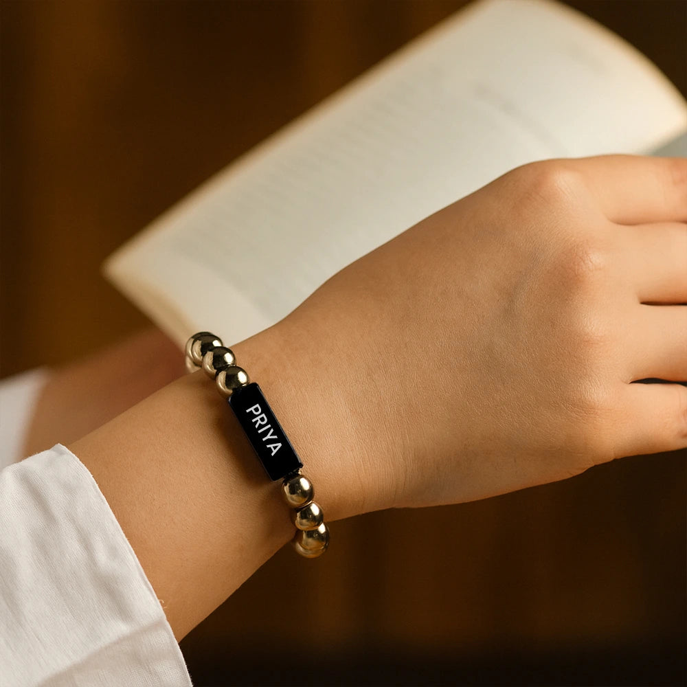 Personalized Aureus Goldstone Bracelet | Lab Certified & Certified | Unisex