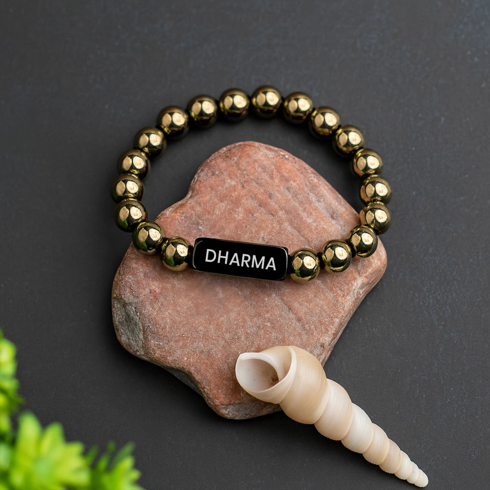 Personalized Aureus Goldstone Bracelet | Lab Certified & Certified | Unisex