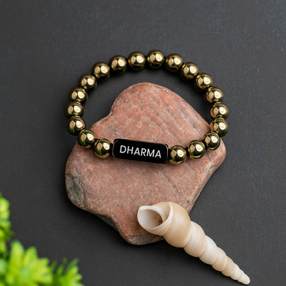 Personalized Aureus Goldstone Bracelet | Lab Certified & Certified | Unisex