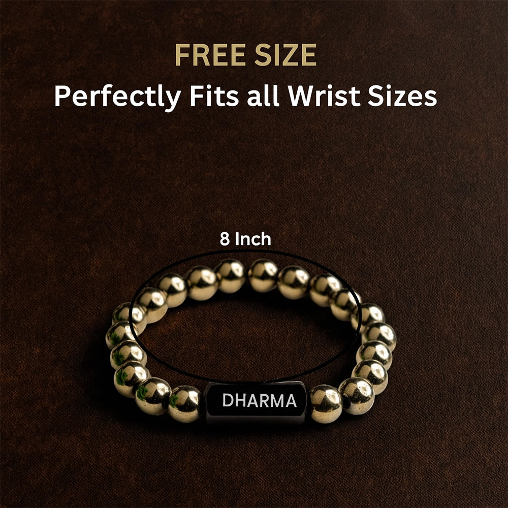 Personalized Aureus Goldstone Bracelet | Lab Certified & Certified | Unisex