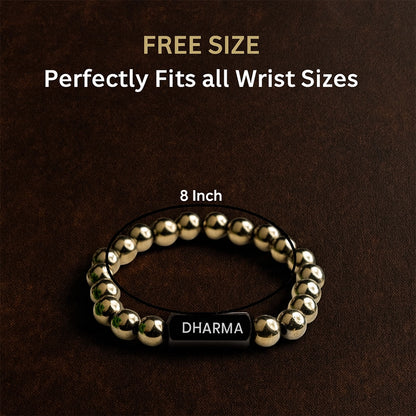 Personalized Aureus Goldstone Bracelet | Lab Certified & Certified | Unisex