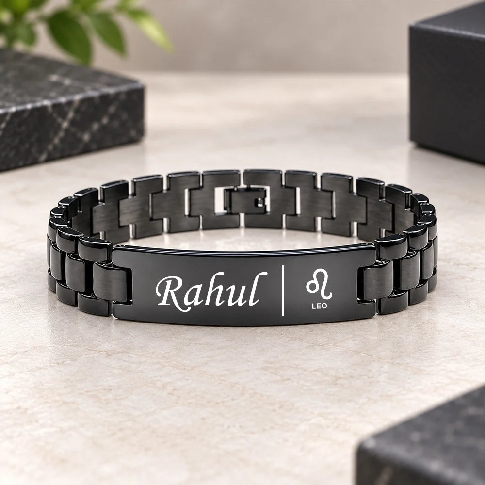 Personalized Zodiac Name Bracelet