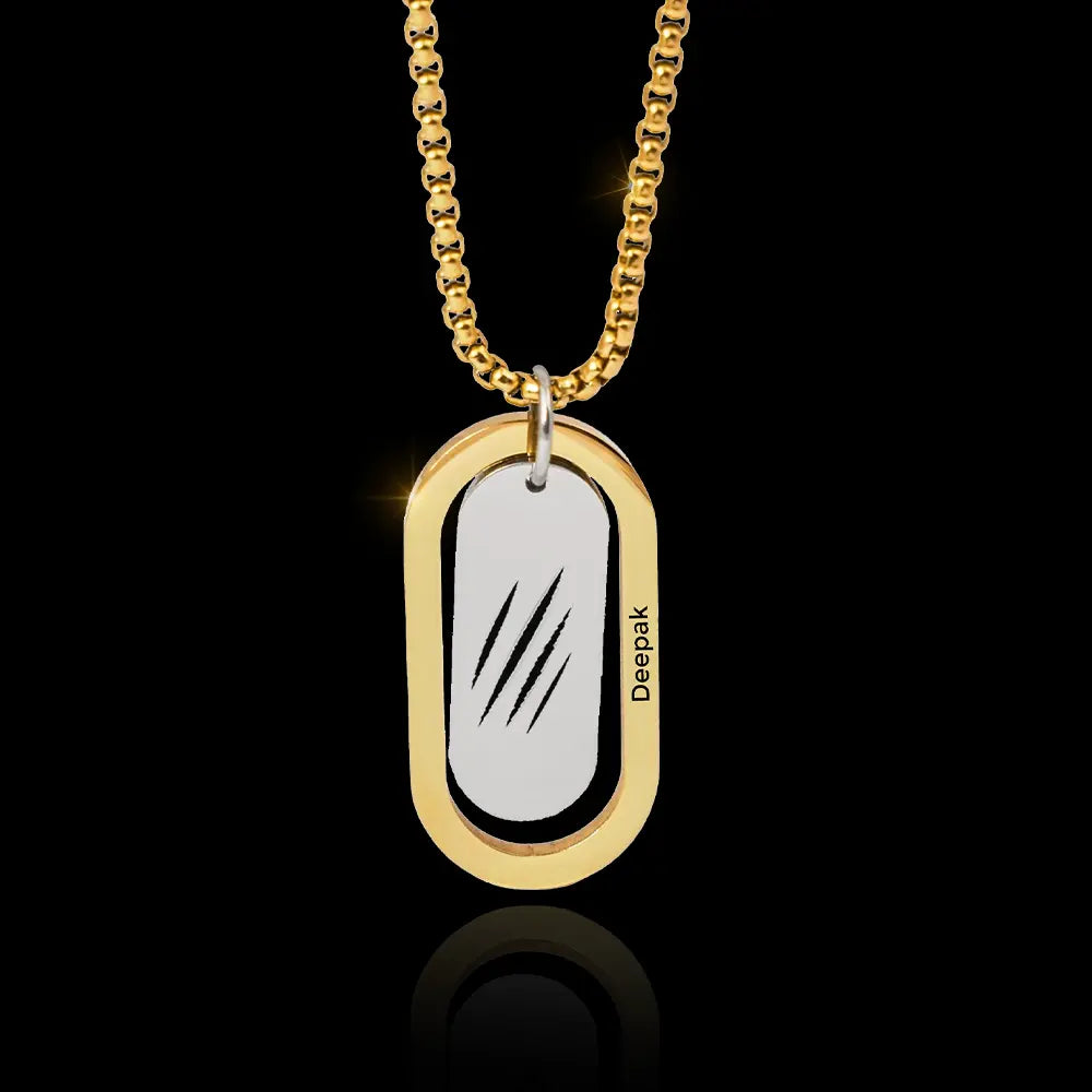 Dm Name Locket 24K Gold Plated Personalize Monster Scratch Enamel Name Locket ...