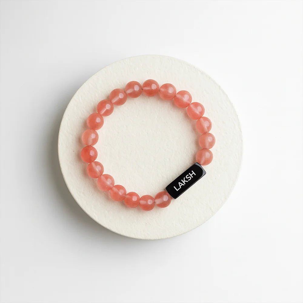 Personalized Solace Rose Quartz Bracelet | Lab Certified & Certified | Unisex