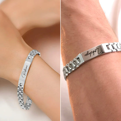 Personalized Aura Couple Bracelet | 1 Year Color Warranty