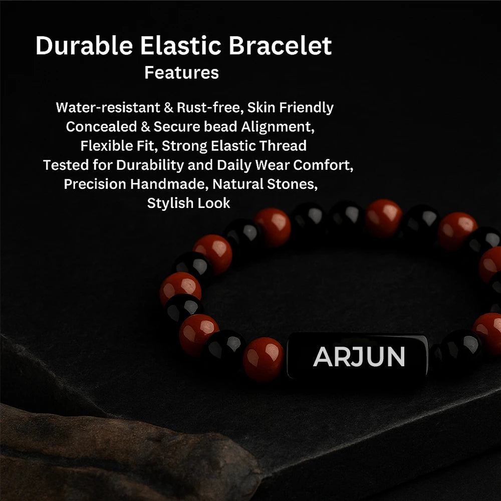 Personalized Jasper Onyx Bracelet | Lab Certified & Certified | Unisex