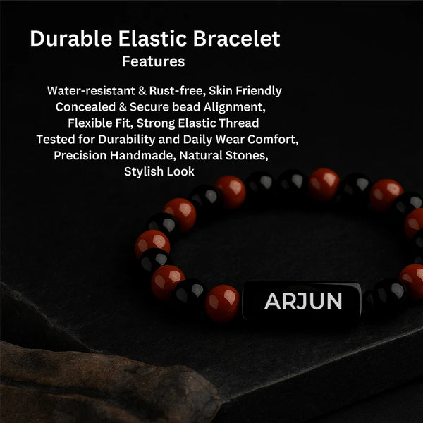 Personalized Jasper Onyx Bracelet | Lab Certified & Certified | Unisex
