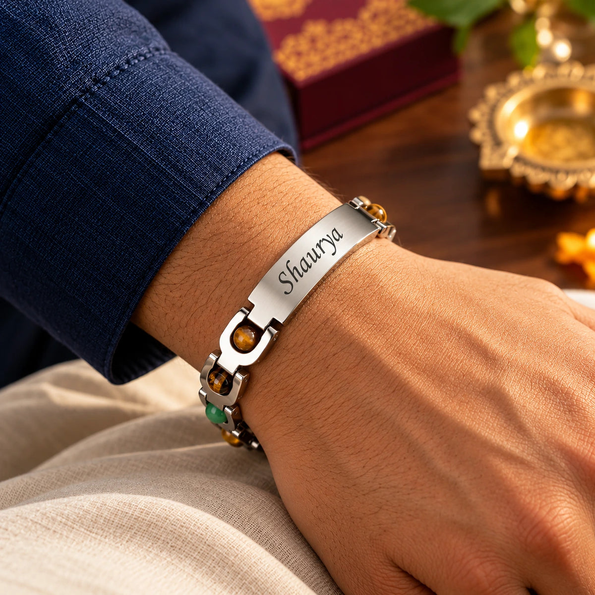 Personalized Money Magnet Silver Bracelet | Lab Tested & Certified