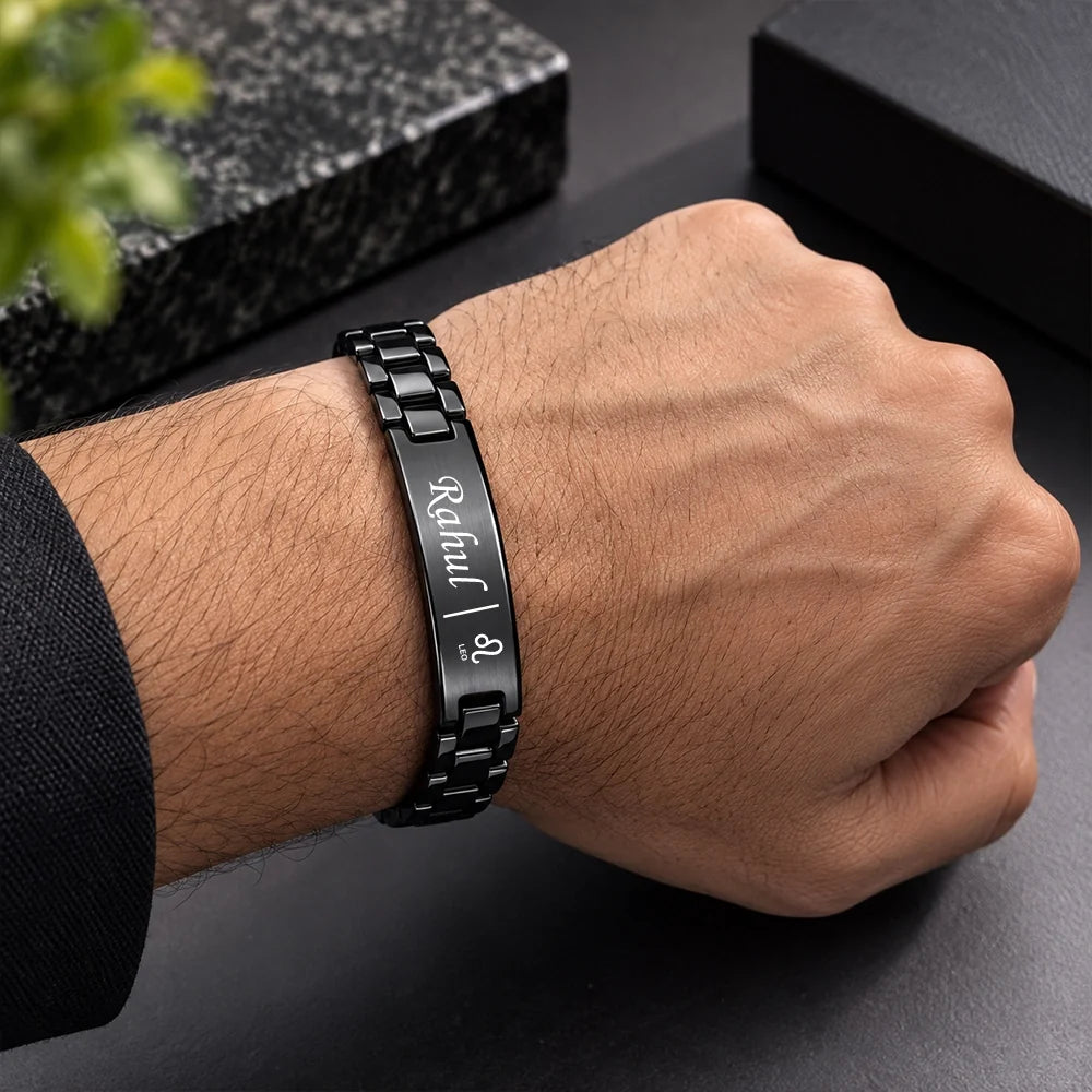 Personalized Zodiac Name Bracelet
