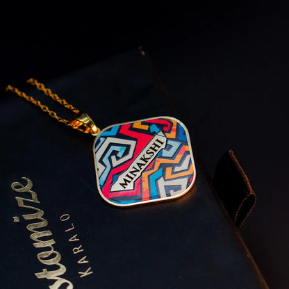 24K Gold Plated Personalize Graffity Style Name Locket