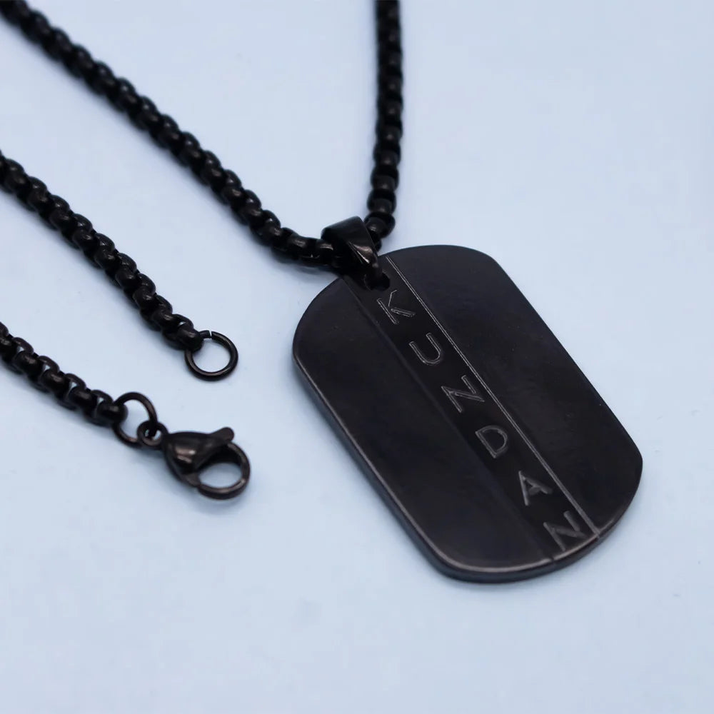 Dm Name Locket Personalize Premium Black Enamel Name Locket – Customize Karalo
