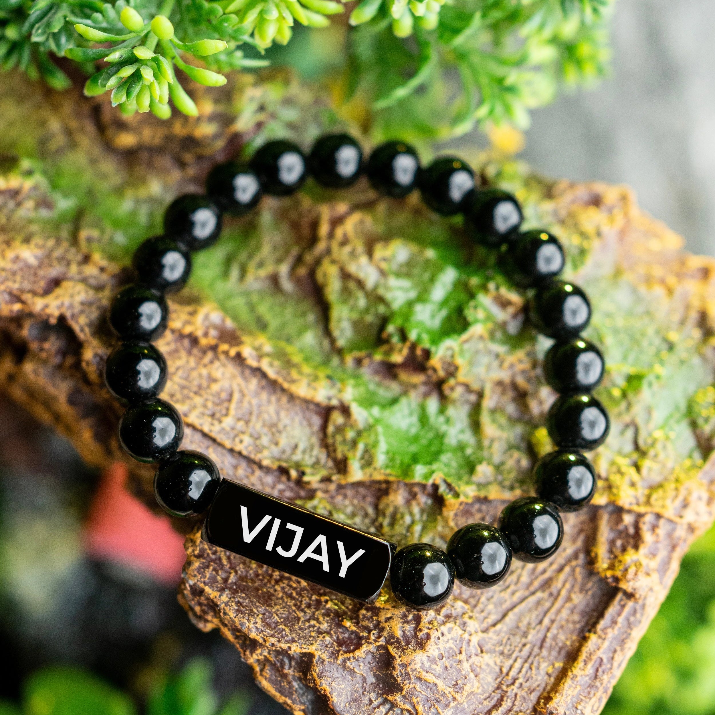 Personalized Black Onyx Stone Bracelet | Lab Certified & Certified | Unisex
