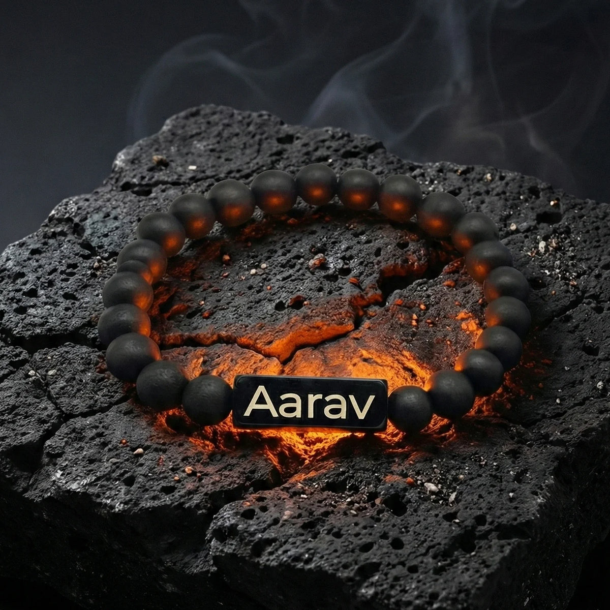 Natural Karungali Bracelet | Name Engraved | Lab Tested & Certified