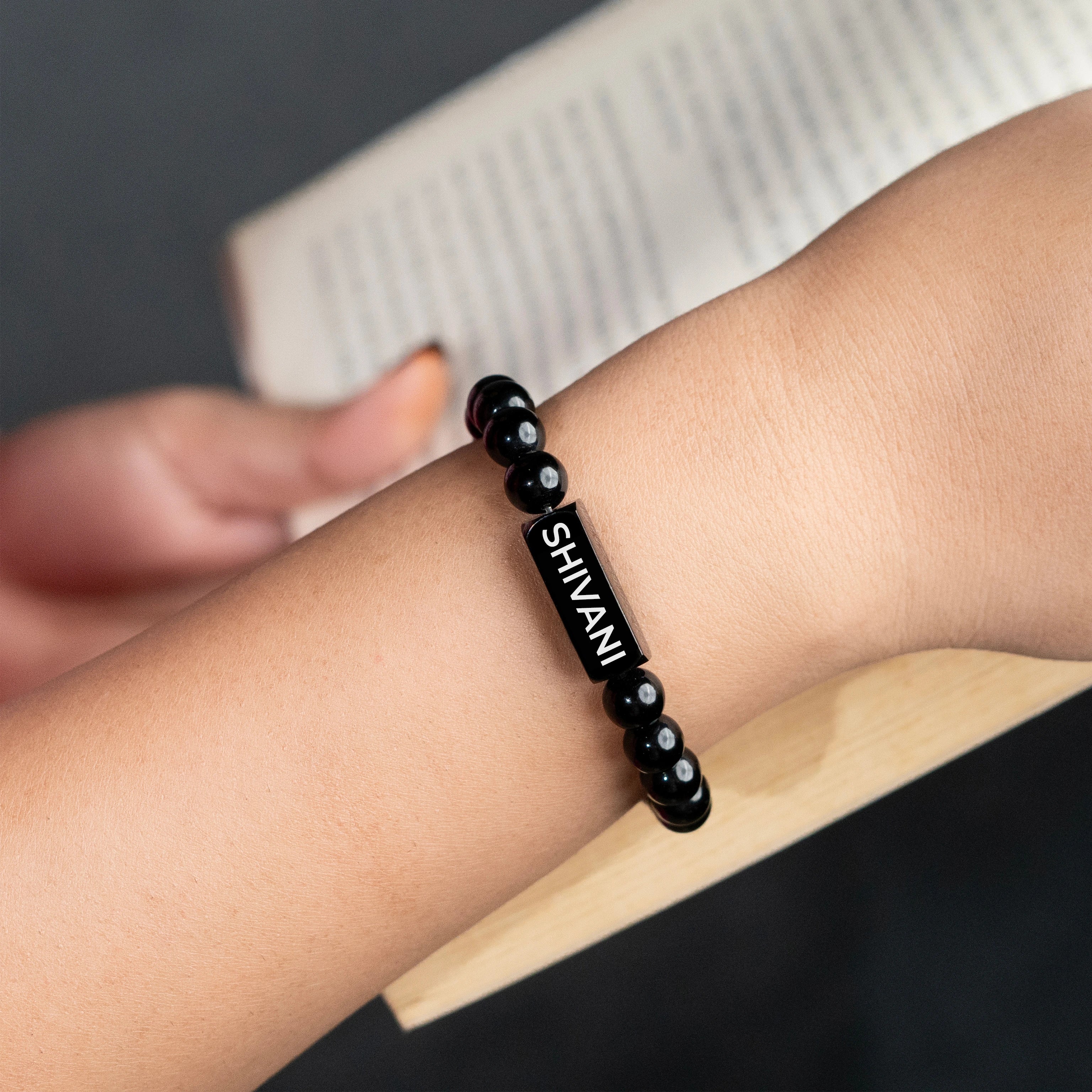 Personalized Black Onyx Stone Bracelet | Lab Certified & Certified | Unisex