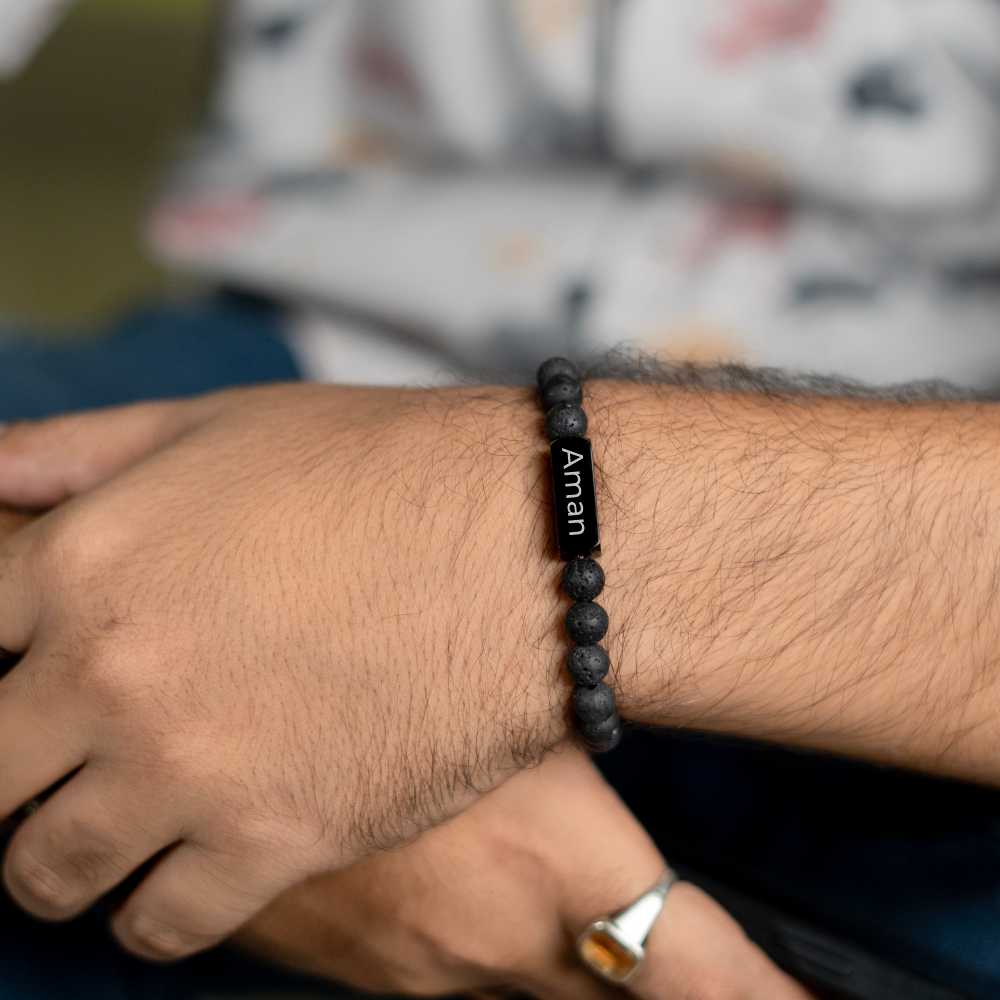 Personalized Lava Bracelet | Lab Certified & Certified | Unisex