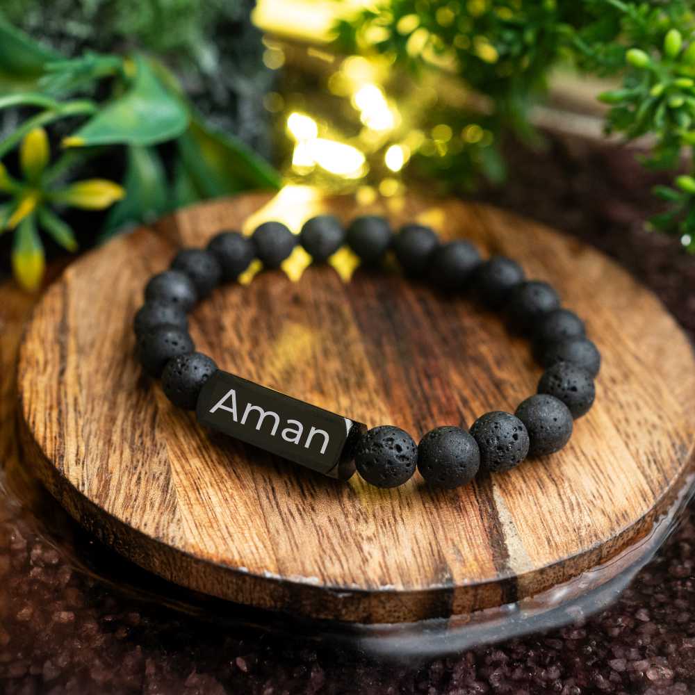 Personalized Lava Bracelet | Lab Certified & Certified | Unisex