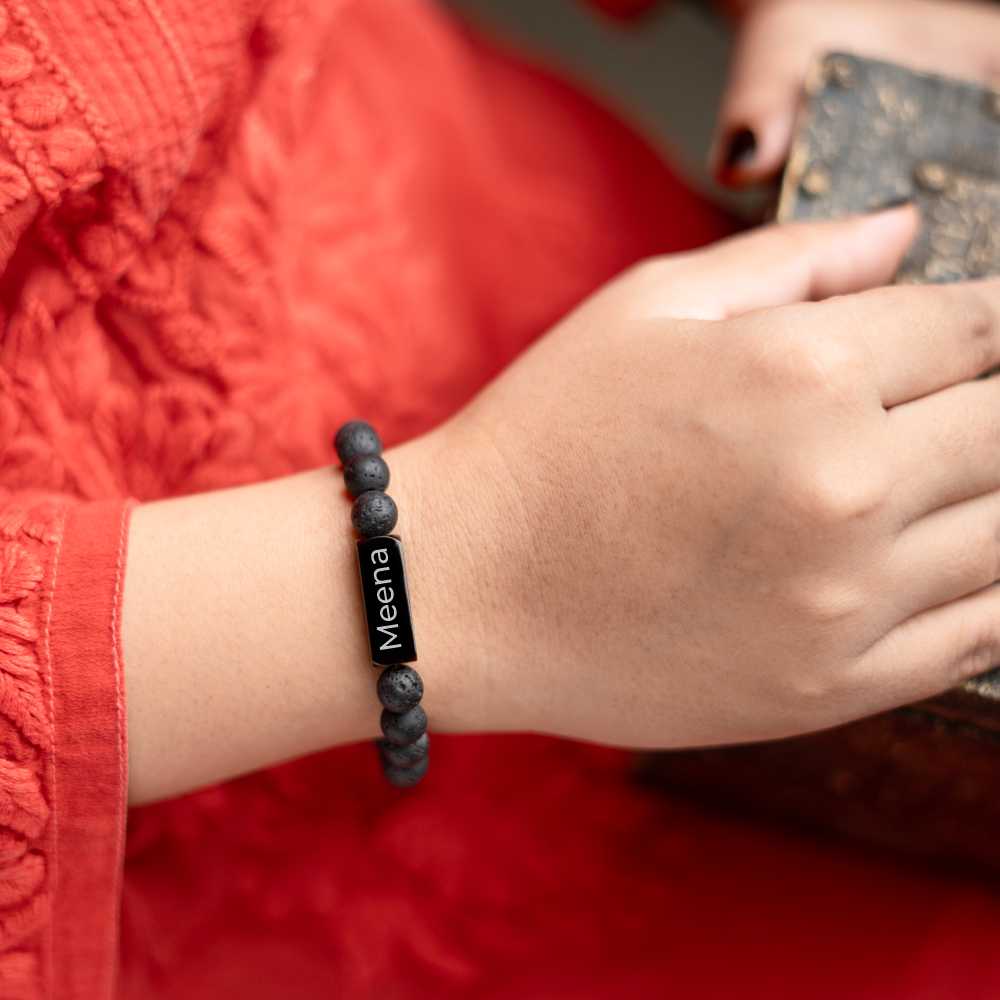 Personalized Lava Bracelet | Lab Certified & Certified | Unisex