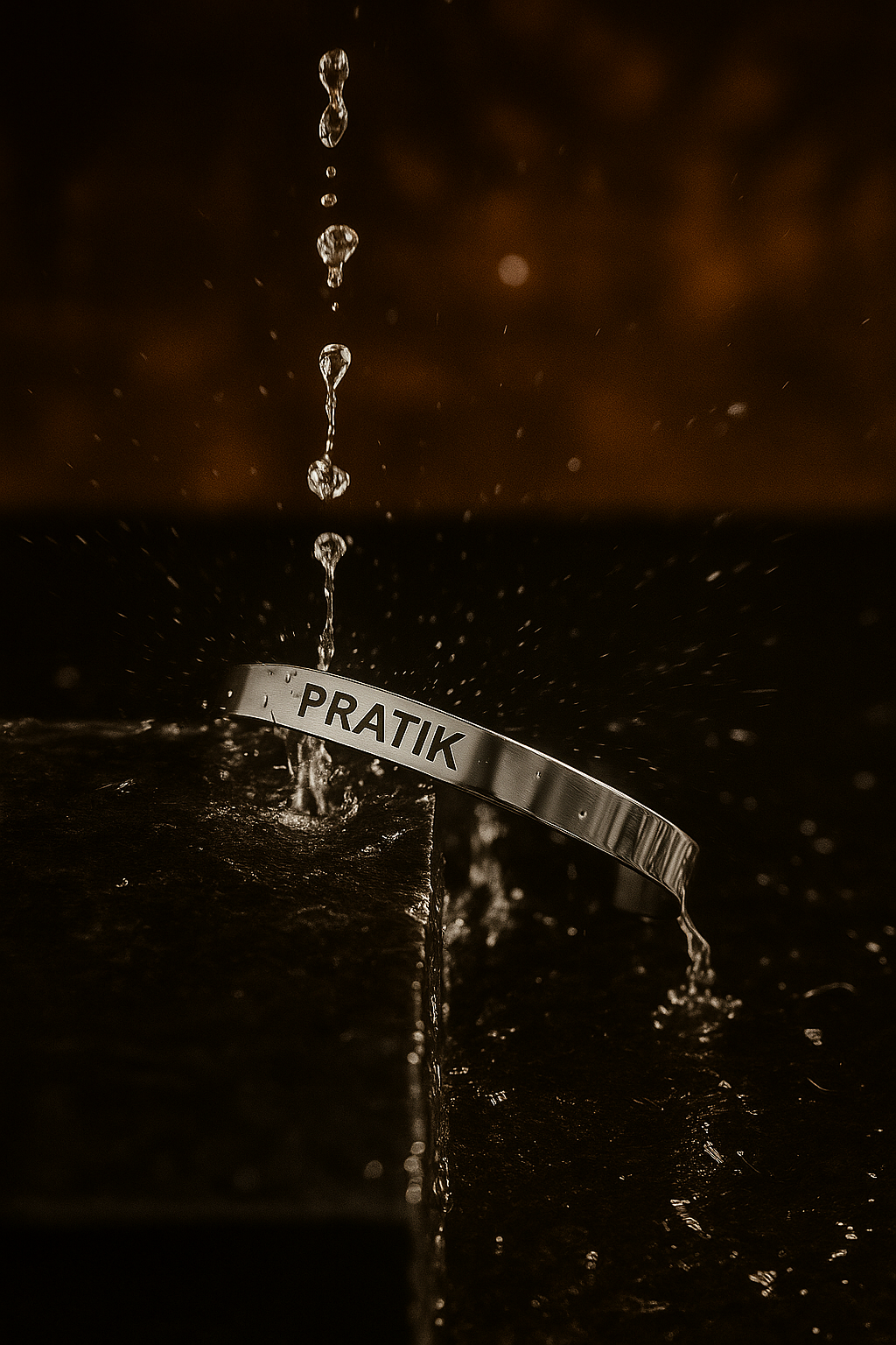 Personalize Name Kada Golden for Mens