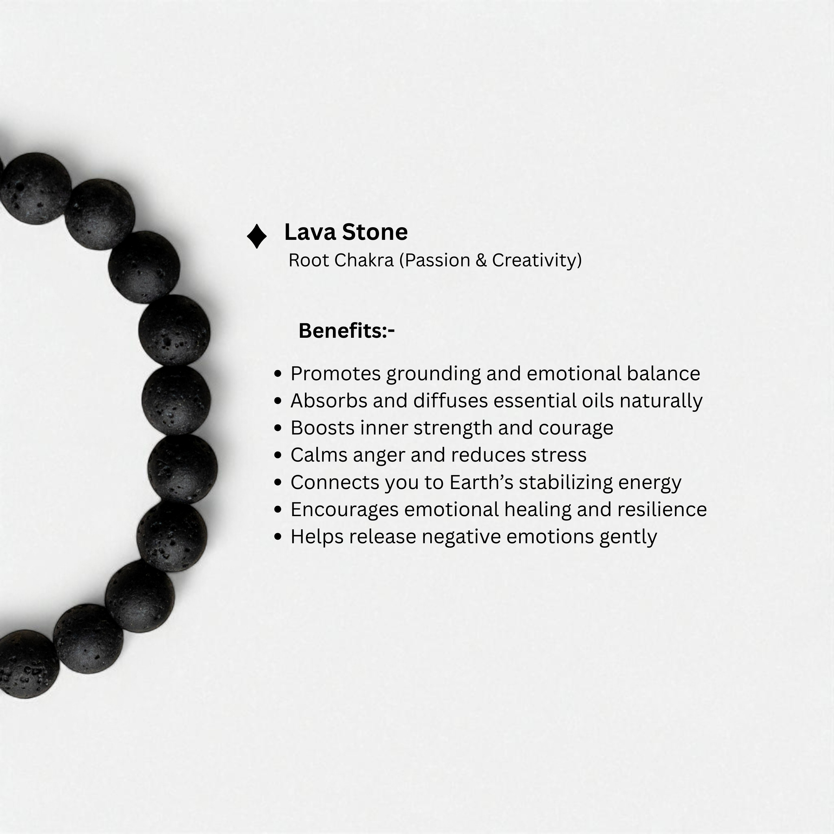 Personalized Lava Bracelet | Lab Certified & Certified | Unisex