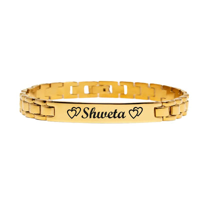 Personalize Name Bracelet For Women & Men