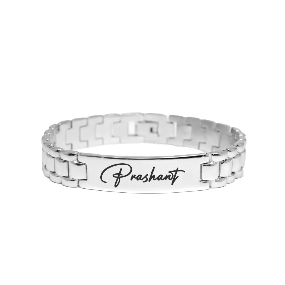 Personalize Name Golden Bracelet For Men & Women