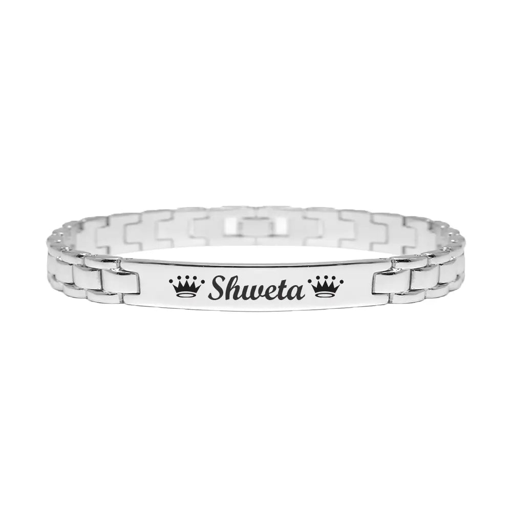 Personalize Name Bracelet For Women & Men