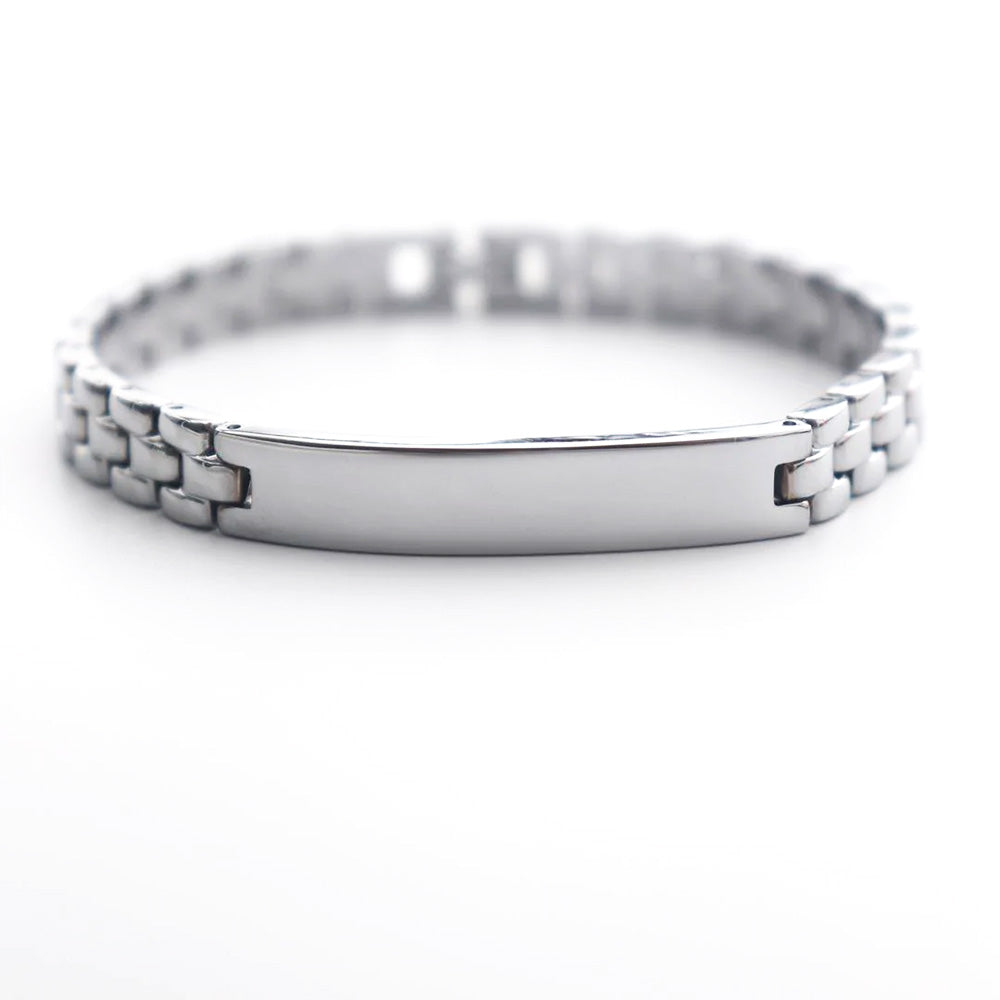 Personalize Name Silver Bracelet For Men & Women