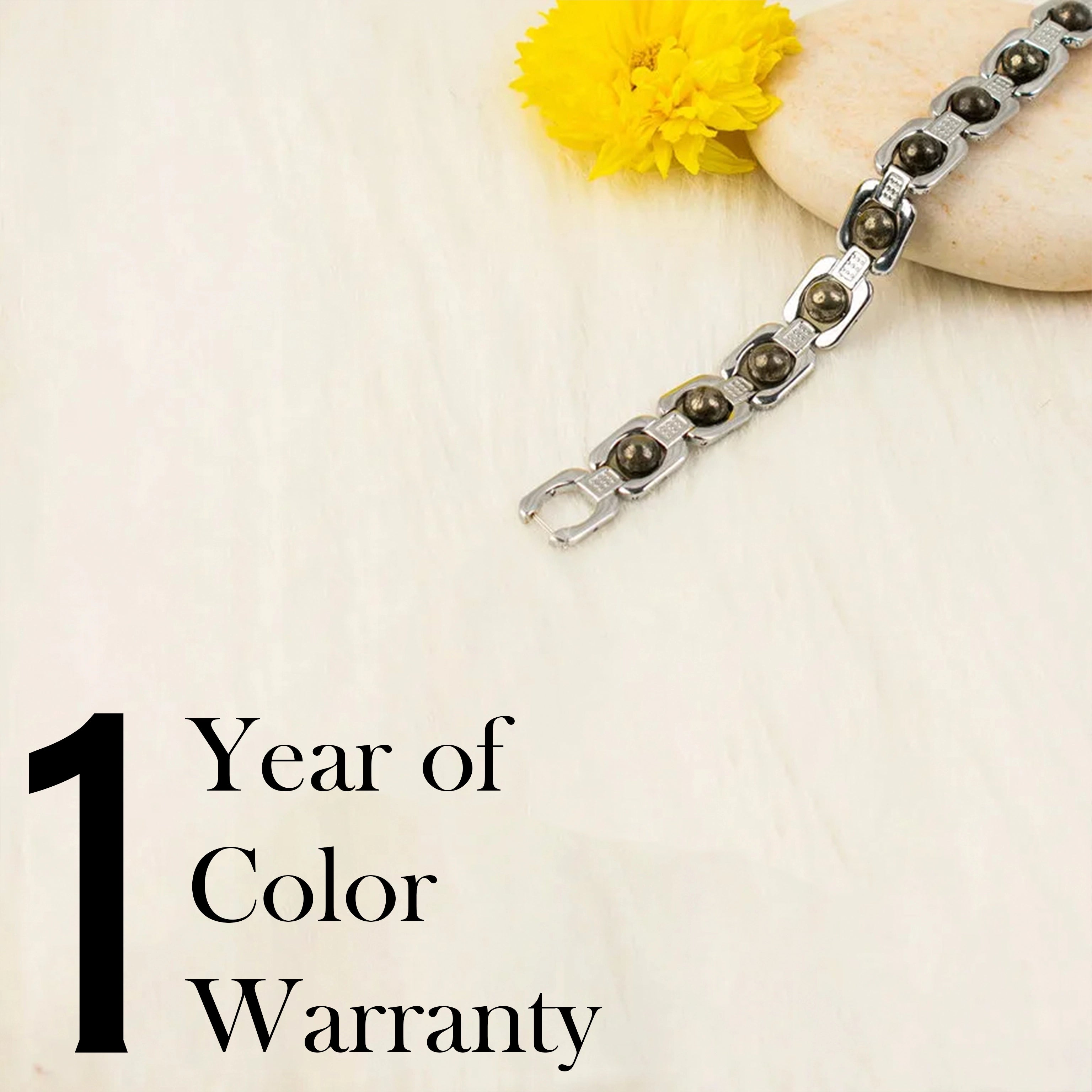 Metal Raw Pyrite Bracelet | Lab Tested & Certified